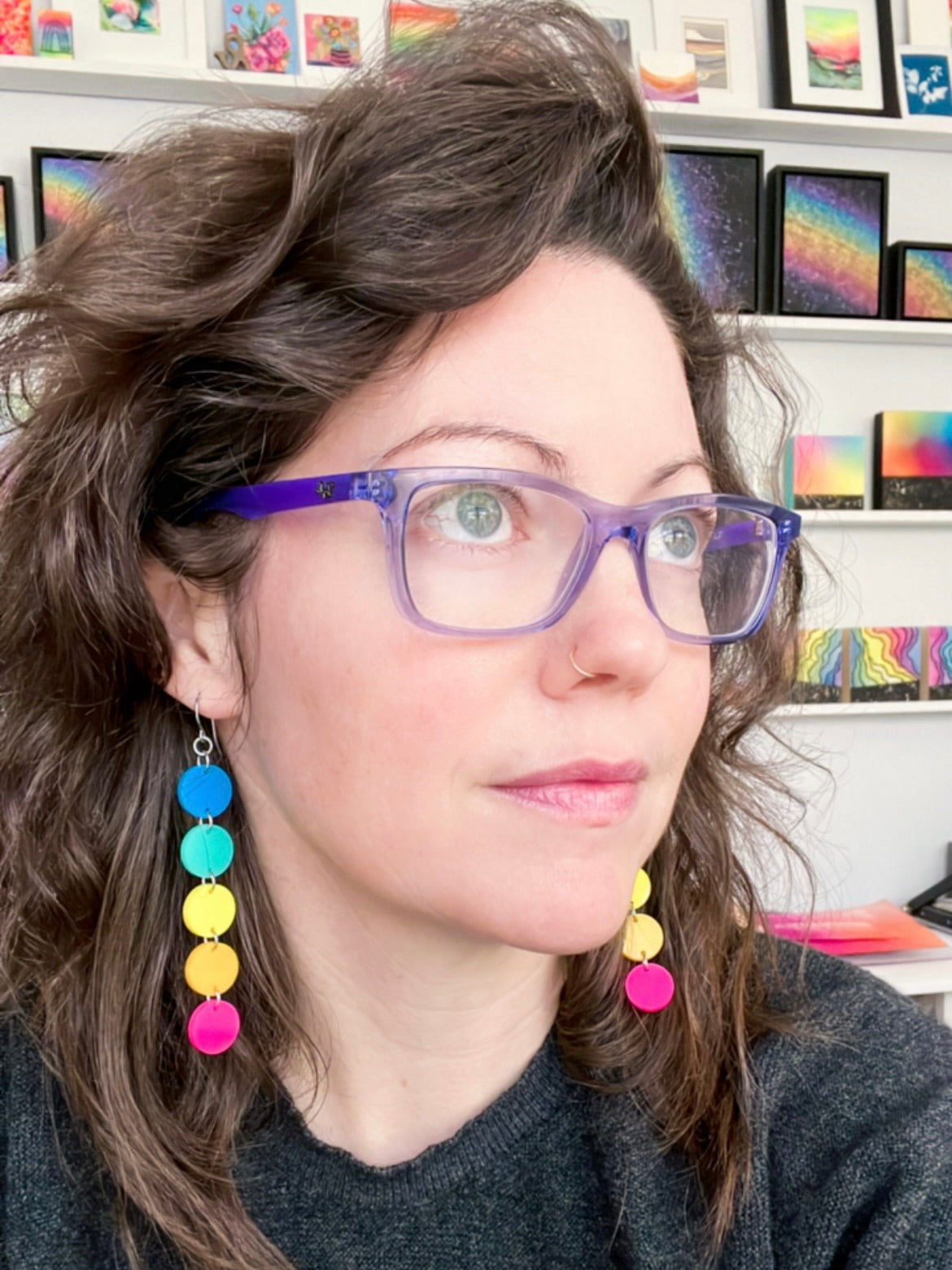 Candy Dot Earrings - Large
