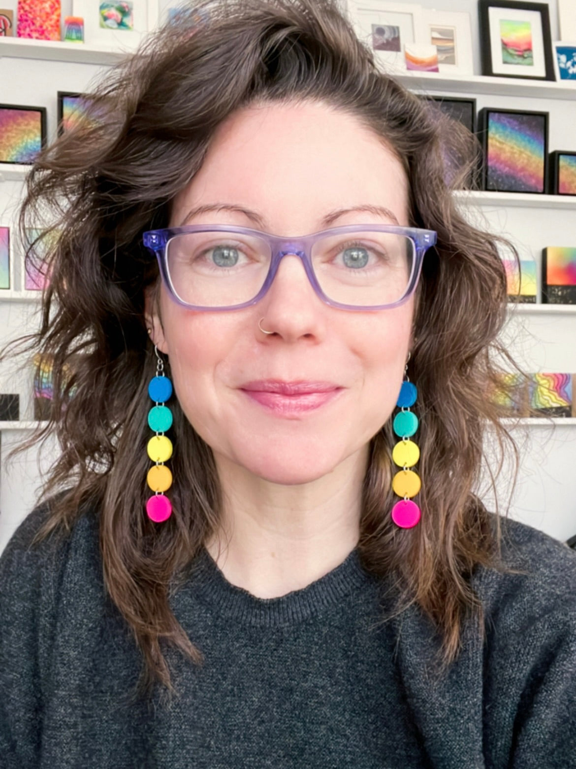 Candy Dot Earrings - Large