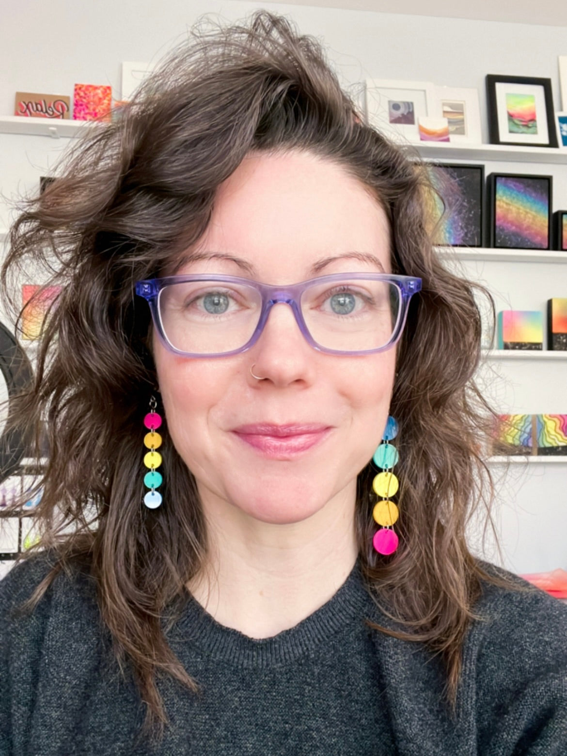 Candy Dot Earrings - Large