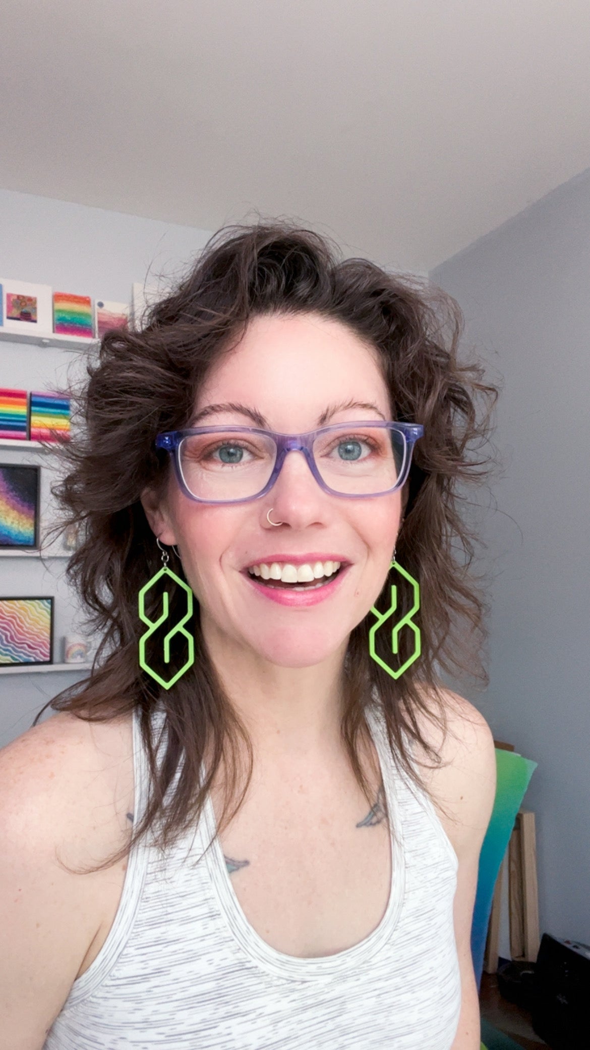 Earrings - Cool 'S'