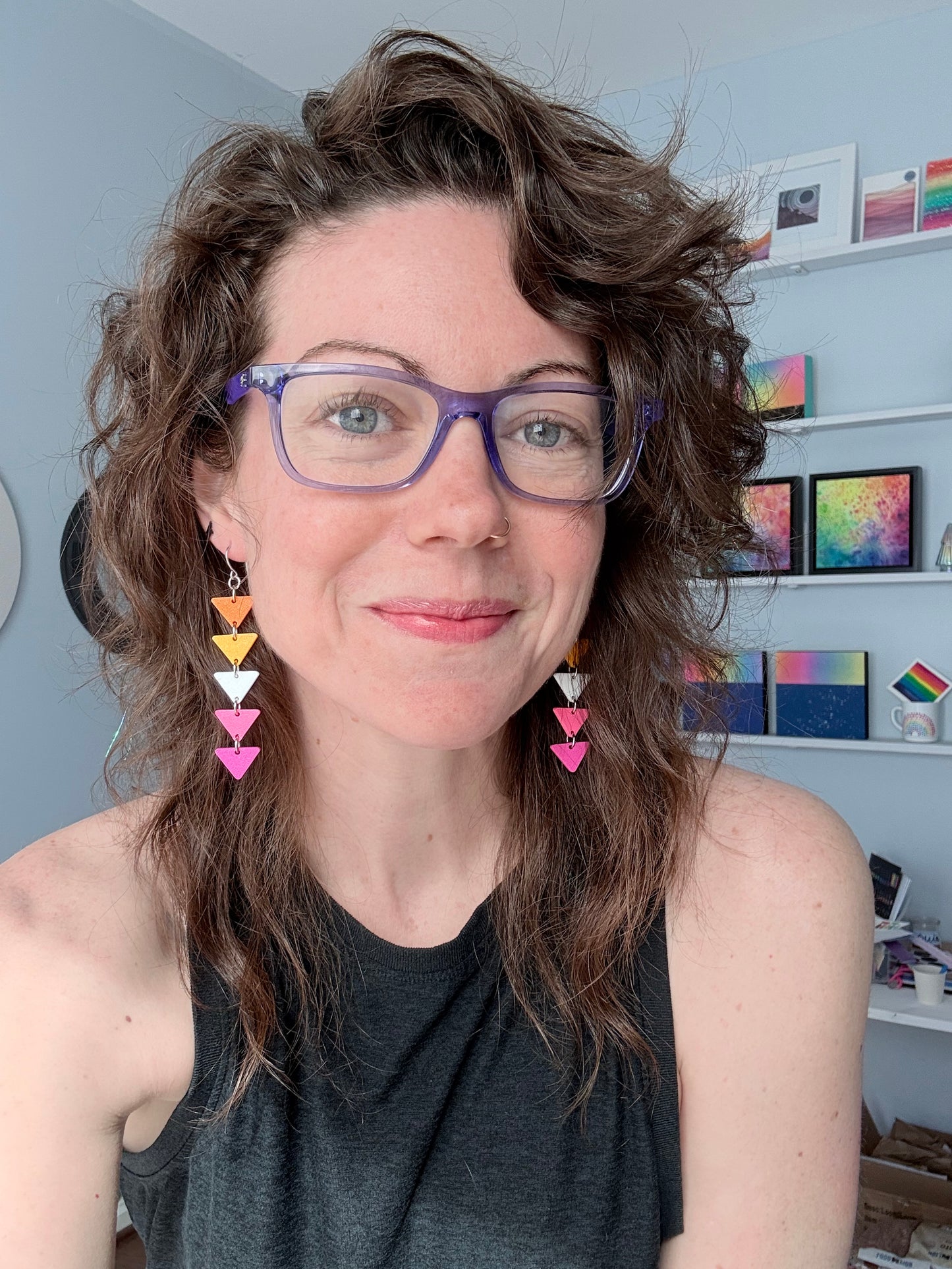 *PRE ORDER* Lesbian Pride Statement Earrings