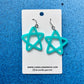 Doodle Star Earrings - Tiffany Teal