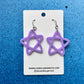 Doodle Star Earrings - Lavender