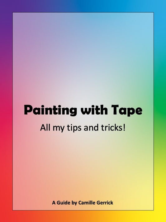 Cover of Painting with Tape DIY Guide by Camille Gerrick